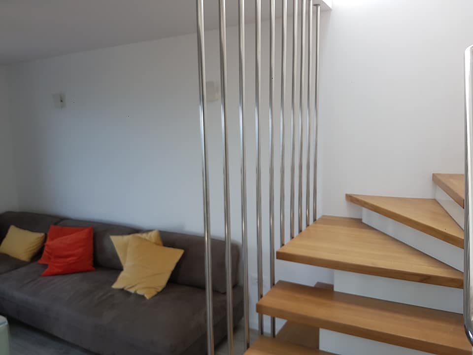 Wooden staircase indoor